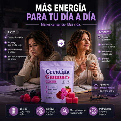 Creatina Gummies             Tu fuerza. Tu rutina. Tu mejor versión.   BRUDORA®