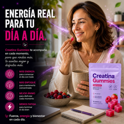 Creatina Gummies             Tu fuerza. Tu rutina. Tu mejor versión.   BRUDORA®