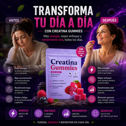 Creatina Gummies             Tu fuerza. Tu rutina. Tu mejor versión.   BRUDORA®