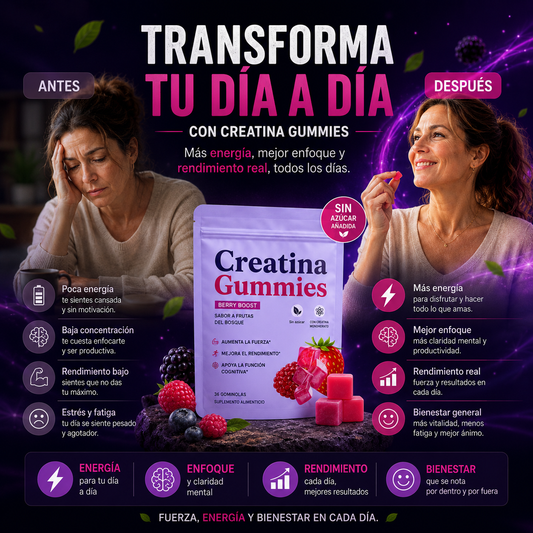 Creatina Gummies             Tu fuerza. Tu rutina. Tu mejor versión.   BRUDORA®